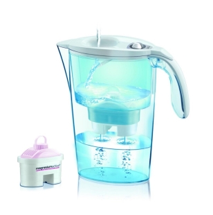 Cana filtranta de apa culoare alba Magnesium Active J31EC, 2.3 litri, Laica