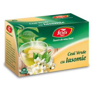 Ceai verde cu iasomie 20plicuri, Fares