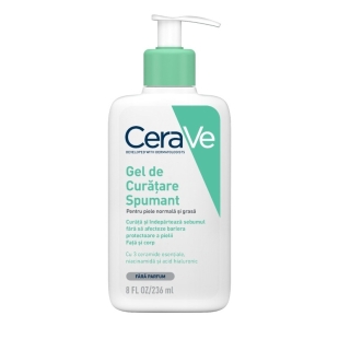Gel de curatare spumant piele normal-mixta, 236ml, Cerave