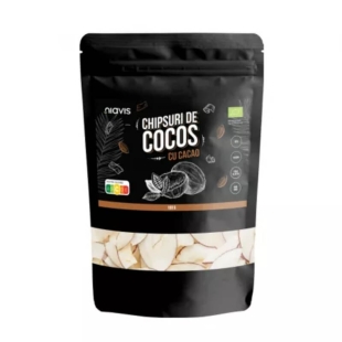 Chipsuri de cocos cu cacao ecologice, 100 g, Niavis