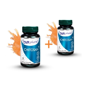 Pachet Chitosan, 60 + 30 capsule, DVR Pharm