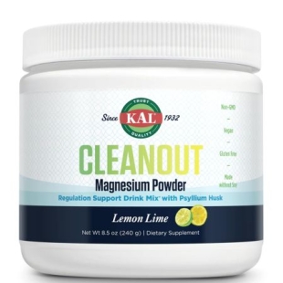 Cleanout Magnesium Powder Lemon Lime Kal, 240 g, Secom