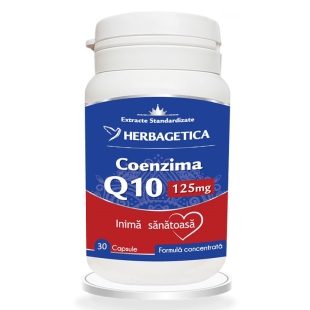 Coenzima Q10 125 mg, 30 capsule, Herbagetica
