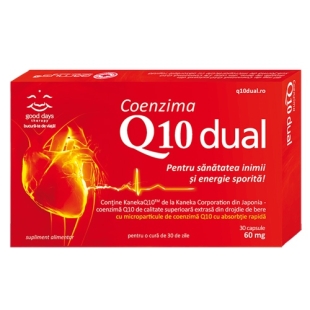 Coenzima Q10 Dual 60mg, 30 capsule, Good Days Therapy