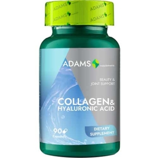 Colagen si Acid Hialuronic, 90 capsule, Adams Supplements