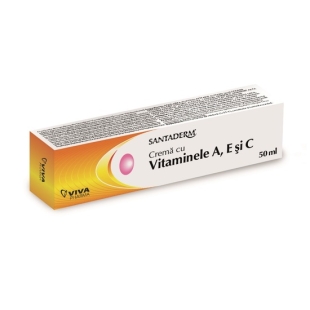 Santaderm - Crema cu vitaminele A E si C 50ml