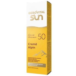 Crema pentru fata cu SPF 50 Alpin Sun, 50 ml, Gerovital