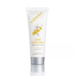 Crema de maini, unghii si cuticule cu ulei de catina, 75 ml, Viorica