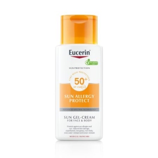 Gel crema de fata si corp impotriva alergiei la soare SPF 50+ Sun Protection Allergy Protect, 150 ml, Eucerin