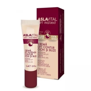 Crema lift pentru contur ochil si buze Lift Instant, 15 ml, Aslavital