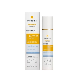 Crema pentru ten sensibil SPF 50 Repaskin Urban 365, 50 ml, Sesderma