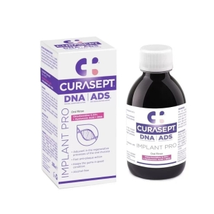 Apa de gura cu 0.20% clorhexidina DNA ADS Implant Pro, 200 ml, Curasept