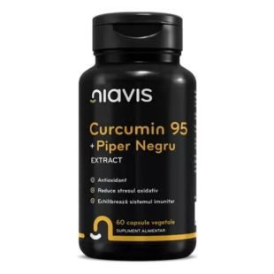 Curcumin 95 + piper negru extract, 60 capsule, Niavis