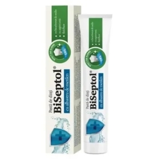 Biseptol Pasta de dinti cu albastru de metilen, 75 ml, Dacia Plant