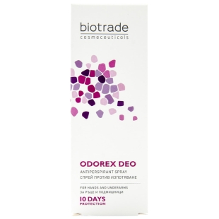 Deo spray antiperspirant impotriva transpiratiei excesive Odorex Deo, 40 ml, Biotrade