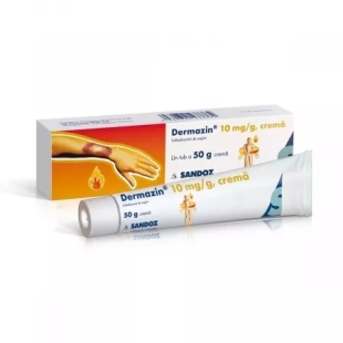 Dermazin crema, 10mg/g, 50 g, Sandoz