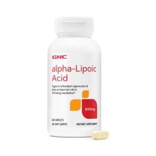ALA Acid Alfa Lipoic 600 mg, 60 tablete, GNC