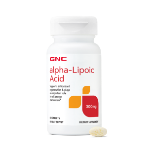 ALA Acid alfa lipoic 300 mg, 60 tablete, GNC