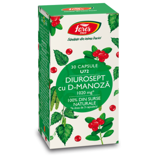 Diurosept cu D-manoza 30caps., Fares