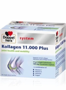 Doppelherz System Kollagen 11000 Plus, 30 flacoane unidoza buvabile