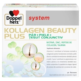 Doppelherz System Kollagen Beauty Plus, 30 flacoane