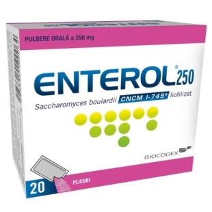 Enterol 250 mg, 20 plicuri, Biocodex