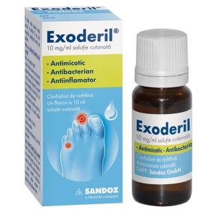 Exoderil solutie, 10 mg/ml, 20 ml, Sandoz