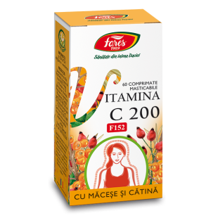 Vitamina C 200 (F152) 60compr.mast, Fares