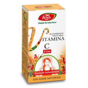 Vitamina C naturala (F164) 60compr.mast, Fares