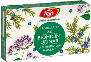Biomicin urinar A20, 15 capsule, Fares