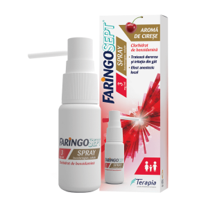 Faringosept, 3 mg/ml spray bucofaringian, solutie, 15 ml, Terapia