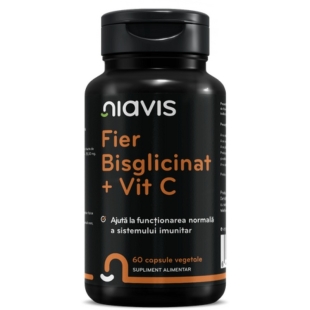Fier Bisglicinat + Vitamina C,  60 capsule, Niavis