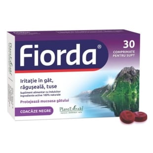 Fiorda cu aroma de coacaze negre, 30 comprimate, PlantExtrakt