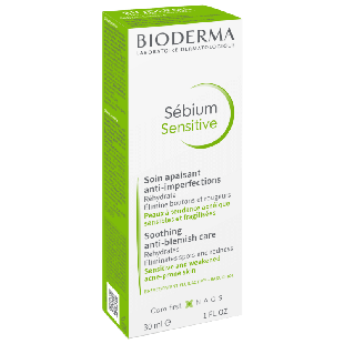 Fluid calmant si hidratant pentru pielea acneica Sebium Sensitive, 30 ml, Bioderma