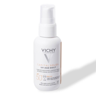 Fluid colorat SPF 50+ UV Age Daily Capital Soleil, 50 ml, Vichy
