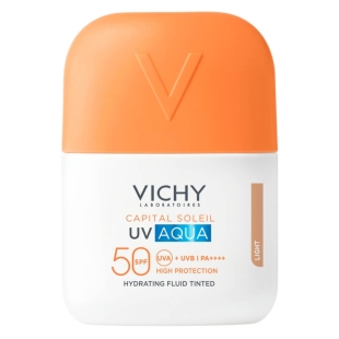 Fluid hidratant colorat Light SPF 50 UV Aqua Capital Soleil, 50 ml, Vichy