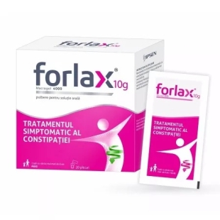 Forlax, 10 g pulbere pentru solutie orala, 20 plicuri, Laboratoires Mayoly Spindler