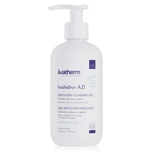 Gel de spalare emolient Ivahidra+ A.D, 250 ml, Ivatherm