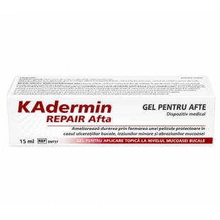Gel pentru afte Kadermin Repair Afta, 15 ml, Mba Pharma