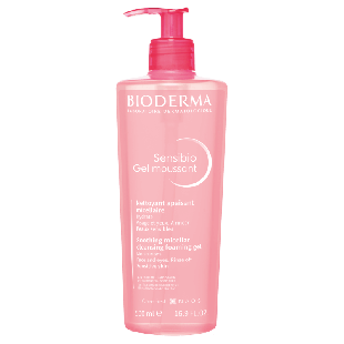 Gel spumant calmant si hidratant Sensibio, 500 ml, Bioderma