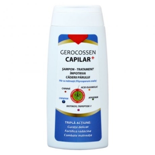 Sampon impotriva caderii parului pentru par cu matreata Capilar+ 275 ml, Gerocossen