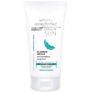 Gel reparator dupa plaja H3 Derma+ Sun, 150 ml, Gerovital