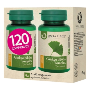 Ginkgo Biloba, 120 comprimate, Dacia Plant