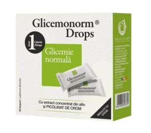 Glicemonorm Drops, 20 dropsuri, Dacia Plant