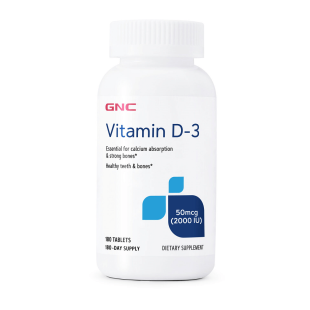 GNC - Vitamin D-3 2000IU 180tb
