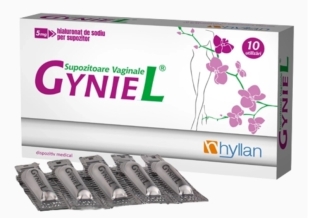 Gyniel, 10 supozitoare vaginale, Hyllan