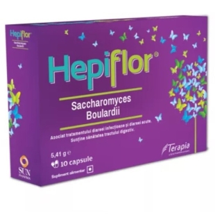 Hepiflor Saccharomyces Boulardii, 10 capsule, Terapia