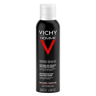 Homme spuma pentru barbierit cu tripla protectie fara sapun, 200ml, Vichy