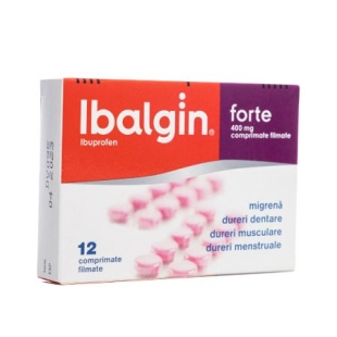 Ibalgin Forte, 400 mg, 12 comprimate filmate, Sanofi
