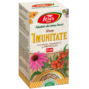 Imunitate sirop cu miere vitamina C si propolis (F149) 100ml, Fares
